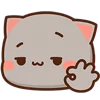 👌 Эмодзи «Peach Cat» для Telegram