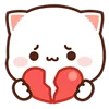 💔 Эмодзи «Peach Cat» для Telegram