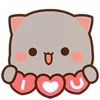 ❤️ Эмодзи «Peach Cat» для Telegram