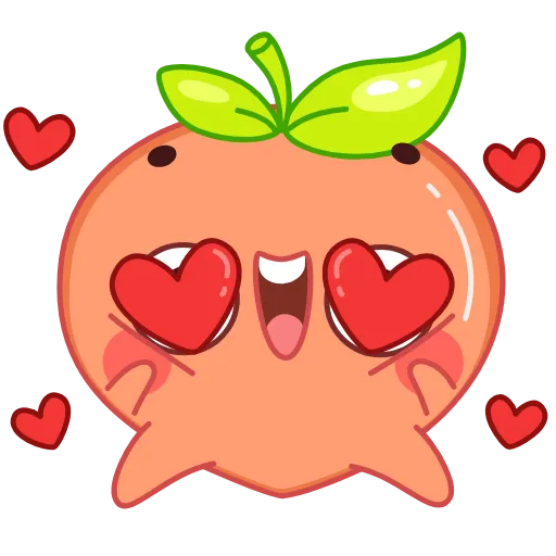 🥰 Эмодзи «Персик» для Telegram