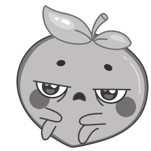 😒 Эмодзи «👋 Peach - персик смайлики» для Telegram