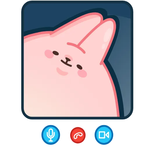 🫥 Эмодзи «Анимированный набор эмоджи с зайчиком Пичи из ВК» для Telegram