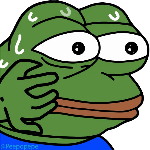 😓 Эмодзи «🚶‍♀ Peepo Pepe - лягушонок Пепе» для Telegram