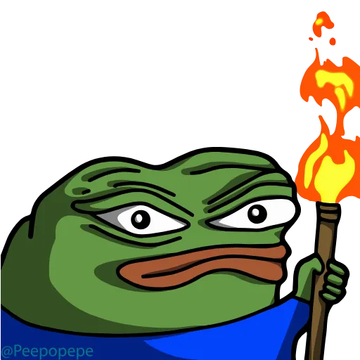 🤨 Эмодзи «🚶‍♀ Peepo Pepe - лягушонок Пепе» для Telegram