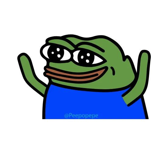 🥳 Эмодзи «🚶‍♀ Peepo Pepe - лягушонок Пепе» для Telegram