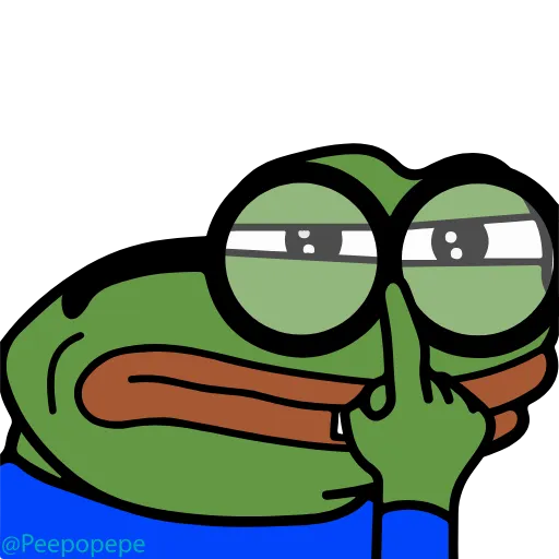 🤓 Эмодзи «🚶‍♀ Peepo Pepe - лягушонок Пепе» для Telegram