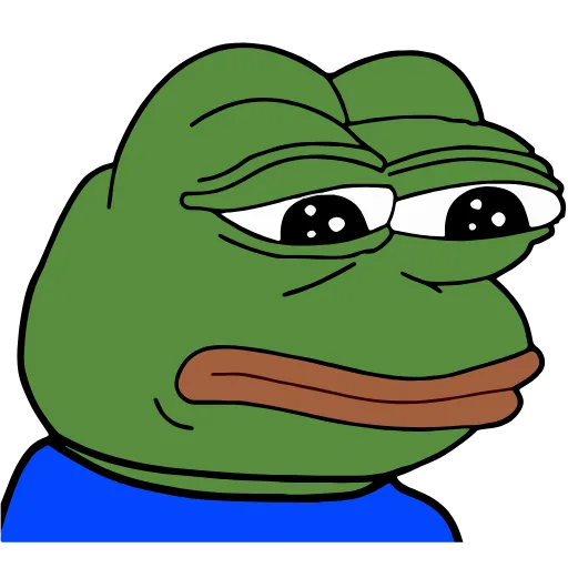 😢 Эмодзи «🚶‍♀ Peepo Pepe - лягушонок Пепе» для Telegram
