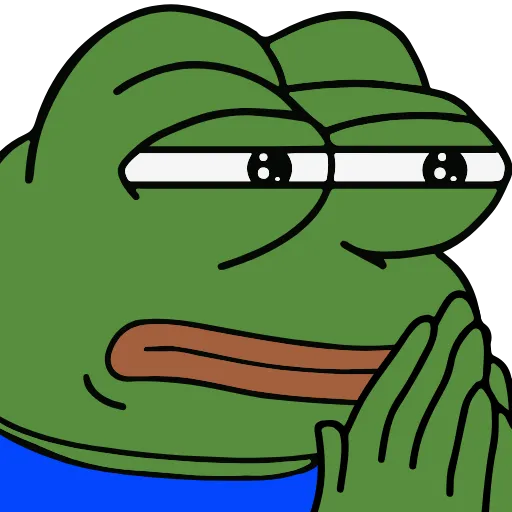 🙏 Эмодзи «🚶‍♀ Peepo Pepe - лягушонок Пепе» для Telegram