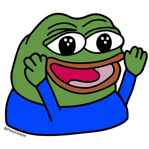 🤩 Эмодзи «🚶‍♀ Peepo Pepe - лягушонок Пепе» для Telegram
