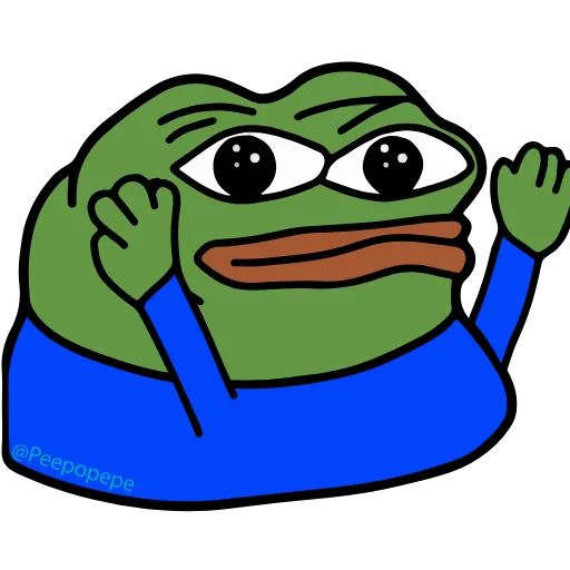 👏 Эмодзи «🚶‍♀ Peepo Pepe - лягушонок Пепе» для Telegram
