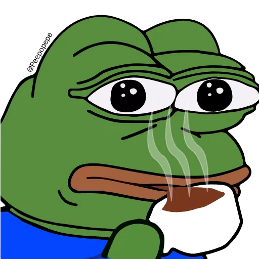 ☕️ Эмодзи «🚶‍♀ Peepo Pepe - лягушонок Пепе» для Telegram