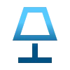 💡 Эмодзи «Аква градиент - голубые буквы, русские и английские, иконки» для Telegram