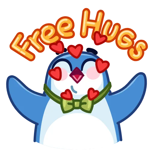 🤗 Эмодзи «Penguinissimo» для Telegram