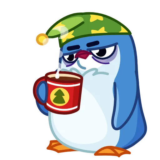 🥱 Эмодзи «Penguinissimo» для Telegram