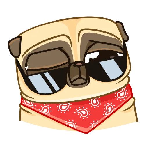 😎 Эмодзи «Penny Pug» для Telegram