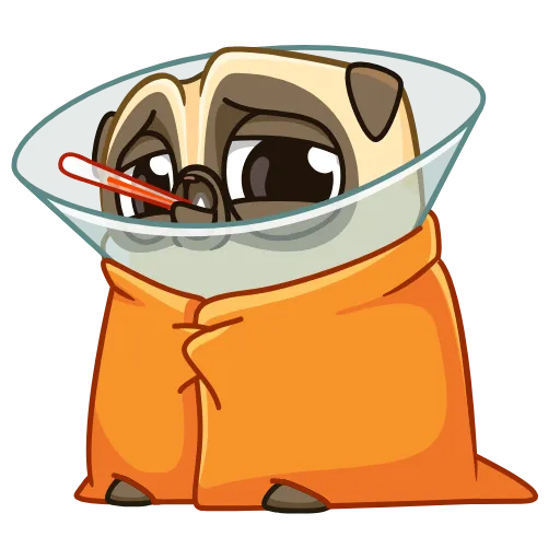 🤒 Эмодзи «Penny Pug» для Telegram