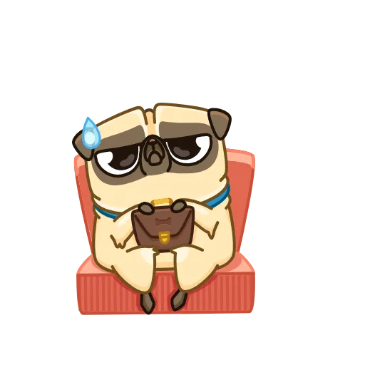 😓 Эмодзи «Penny Pug» для Telegram
