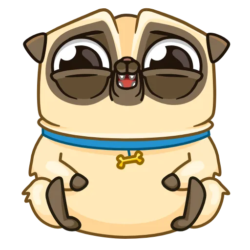 Стикерпак Penny Pug для Telegram