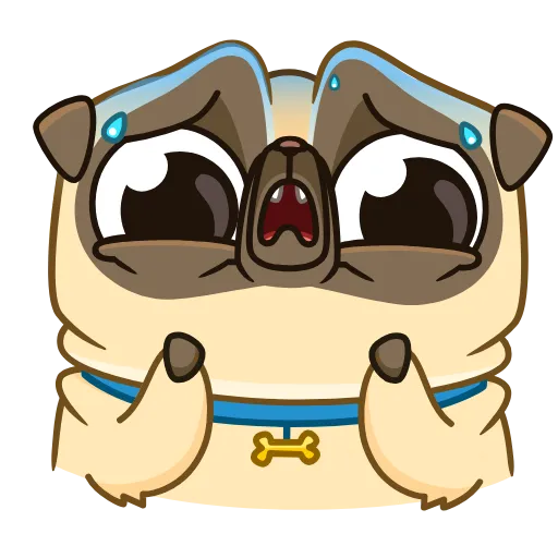 😰 Эмодзи «Penny Pug» для Telegram