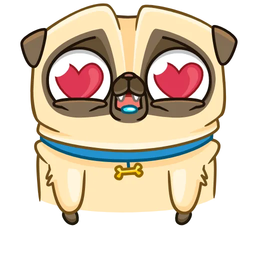 😍 Эмодзи «Penny Pug» для Telegram