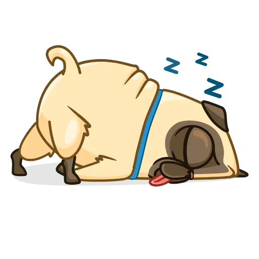 😴 Эмодзи «Penny Pug» для Telegram
