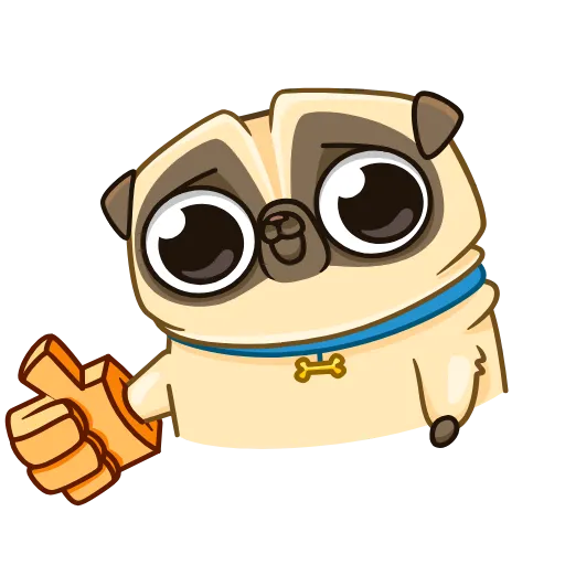 👍 Эмодзи «Penny Pug» для Telegram