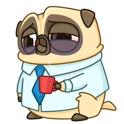 ☕️ Эмодзи «Penny Pug» для Telegram