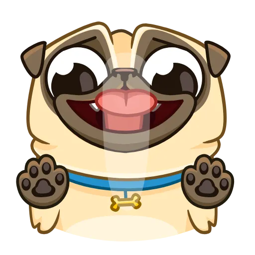 👅 Эмодзи «Penny Pug» для Telegram