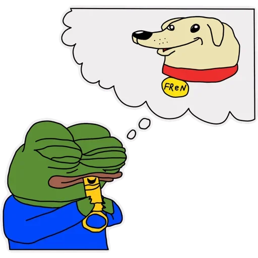 😗 Стикер «Pepe Love» для Telegram