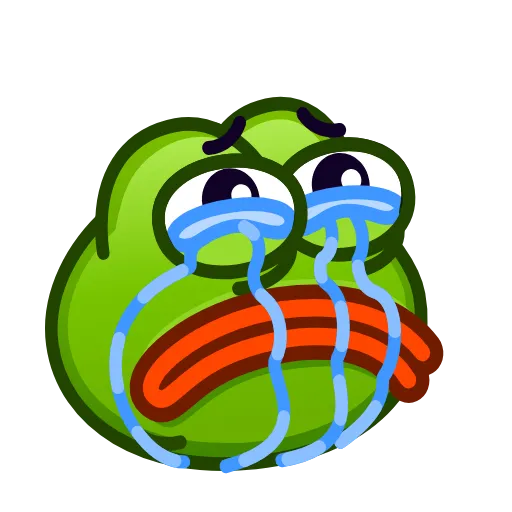 😭 Эмодзи «Pepe Emoji» для Telegram