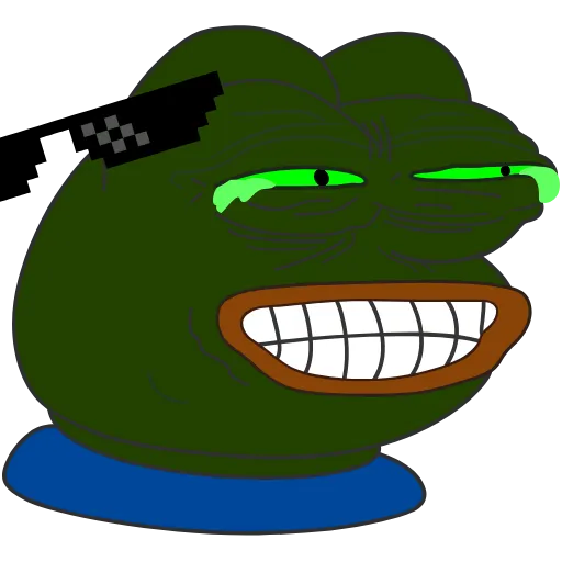 😎 Эмодзи «Pepe Toxic» для Telegram