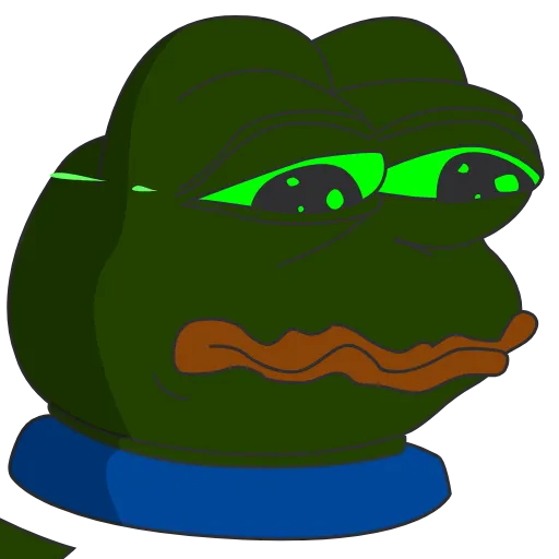 😭 Эмодзи «Pepe Toxic» для Telegram