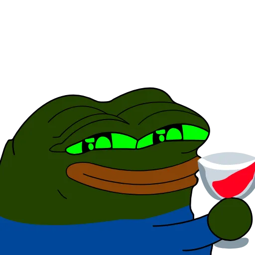 🍷 Эмодзи «Pepe Toxic» для Telegram