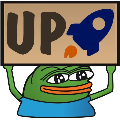🆙 Эмодзи «Пепе с табличками» для Telegram