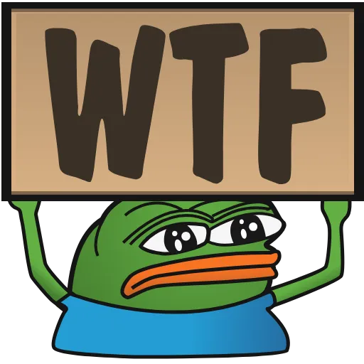 🤬 Эмодзи «Пепе с табличками» для Telegram