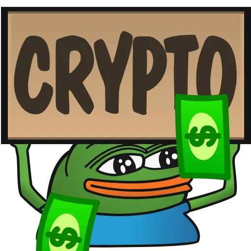 🤑 Эмодзи «Пепе с табличками» для Telegram