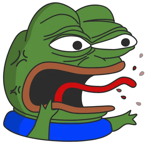 🤯 Стикер «Pepe the frog» для Telegram
