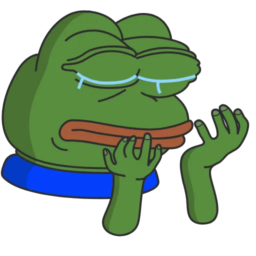😭 Стикер «Pepe the frog» для Telegram
