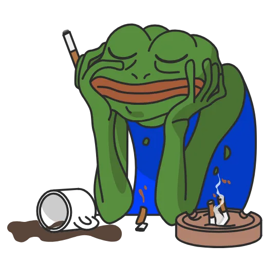 🚬 Стикер «Pepe the frog» для Telegram