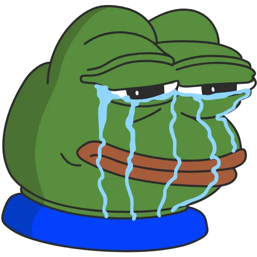 😢 Стикер «Pepe the frog» для Telegram