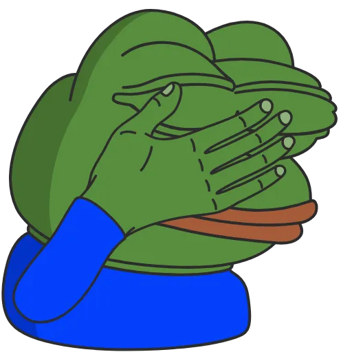🤦‍♂️ Стикер «Pepe the frog» для Telegram