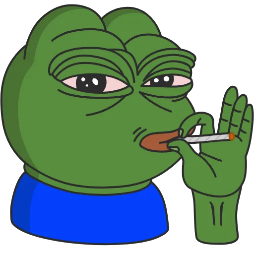 🚬 Стикер «Pepe the frog» для Telegram
