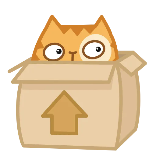 📦 Эмодзи «😏 Кот Персик анимированный в эмоджи» для Telegram