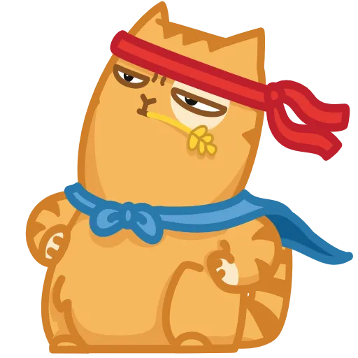 🦸‍♂ Эмодзи «😏 Кот Персик анимированный в эмоджи» для Telegram