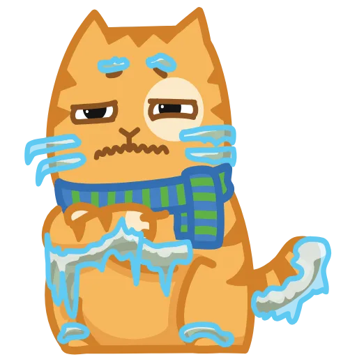 🥶 Эмодзи «😏 Кот Персик анимированный в эмоджи» для Telegram