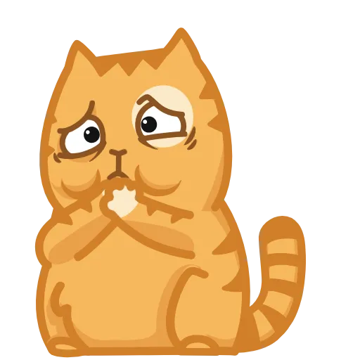 🤢 Эмодзи «😏 Кот Персик анимированный в эмоджи» для Telegram