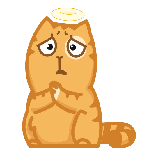 😇 Эмодзи «😏 Кот Персик анимированный в эмоджи» для Telegram