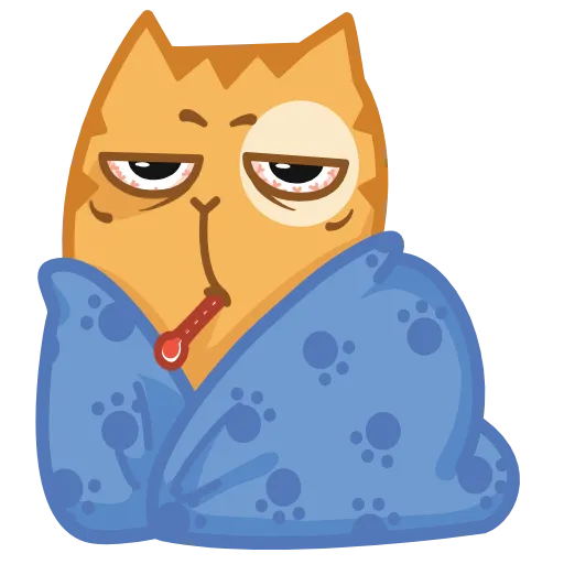 🤒 Эмодзи «😏 Кот Персик анимированный в эмоджи» для Telegram