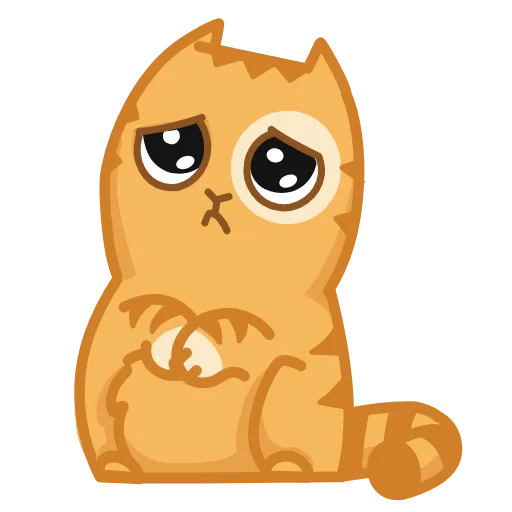 🥺 Эмодзи «😏 Кот Персик анимированный в эмоджи» для Telegram