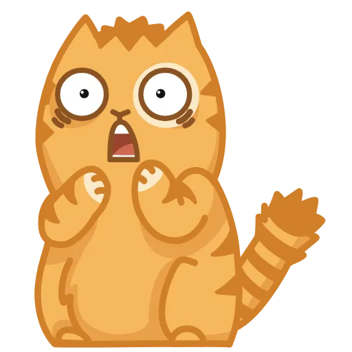 😳 Эмодзи «😏 Кот Персик анимированный в эмоджи» для Telegram